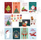 Giftmas Kerstkaarten - Wenskaarten - 36 Stuks - Met Enveloppen en Stickers - Nieuwjaarskaarten - 10x15cm