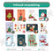 Giftmas Kerstkaarten - Wenskaarten - 36 Stuks - Met Enveloppen en Stickers - Nieuwjaarskaarten - 10x15cm