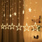 Giftmas Sterrengordijn - Kerstverlichting Voor binnen en buiten - 2.5m - Kerstlampjes - Kerstversiering - Kerstdecoratie