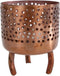Gifts Amsterdam Metalen Theelichthouder Luca 6x6x8 cm Koper