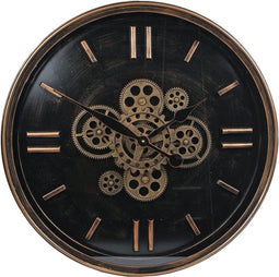 Gifts-Amsterdam-Radarklok-Boston-60-cm-metaal-oudgoudkleurig