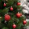 Giftsome Rode Kerstballen Set - 101 Stuks Kunststof Kerstballen - Incl. Piek - 3/4/6 cm