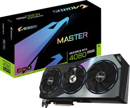 GIGABYTE AORUS GeForce RTX 4080 SUPER MASTER 16G - Videokaart - 16GB GDDR6X - PCIe 4.0 - 1x HDMI - 3x DisplayPort