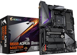 Gigabyte B550 AORUS MASTER, ATX, AM4, AMD Ryzen, 4x DDR4 DIMM, 3200 Mhz, USB3.2, GBLAN, BT, WiFi
