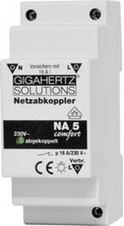 Gigahertz Solutions NA5 Netafkoppelaar 1 stuk(s) Schakelspanning (max.): 230 V/AC 16 A 2300 W Restrimpel: 8 mV