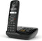Gigaset AS690A Draadloze telefoon met antwoordapparaat - lange gesprekstijd en standby tijd - Groot display met zeer goed contrast - Uitstekende geluidskwaliteit - Zwart