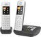 Gigaset CE575 A - Duo Analoge-/DECT-telefoon - Nummerherkenning - Zwart/Zilver