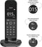 Gigaset Design Hello CL394 draadloze DECT huistelefoon, losse basis en groot grafisch display - zwart