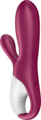 Satisfyer, Bluetooth Rabbit, Hot Bunny, 17,5 cm, met app, met warmtefunctie, 2 motoren, gemaakt van siliconen