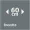 Siemens LC67BIP50 - Wandschouw afzuigkap - 657 m3/u - 58 dB(A) - TouchControl - LED verlichting met dimfunctie
