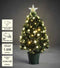 Luca Lighting Mercury Kunstkerstboom met Fibre Optic Verlichting - H60 x Ø30 cm - Groen