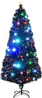 vidaXL - Kerstboom - met - LED - en - standaard - 180 - cm - glasvezel