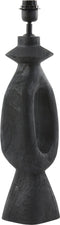 Light & Living Tafellamp Django - Mangohout - 58cm - Mat Zwart - excl. kap