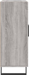 vidaXL - Dressoir - 69,5x34x90 - cm - bewerkt - hout - grijs - sonoma - eikenkleurig
