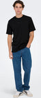 Only & Sons T-shirt Onslevi Life Reg Text Ss Tee Noos 22028147 Black Mannen Maat - M