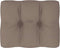 vidaXL - Palletkussen - 50x40x12 - cm - stof - taupe