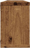vidaXL - Wandschappen - kubus - 4 - st - 60x15x23 - cm - bewerkt - hout - oud - houtkleur