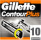 Gillette Contour Plus Scheermesjes 10 stuks