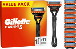 Gillette - Fusion 5 - Sc heerset - Comfortabele scheerbeurt - Houder & 11 Navulscheermesjes