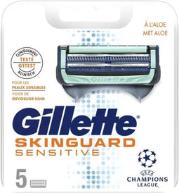 Gillette Fusion Skinguard Sensitive 5 Stuks - Navulmesjes