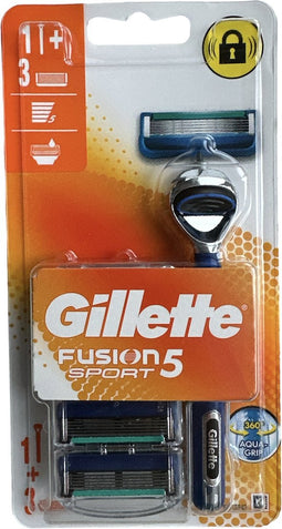 Gillette Fusion Sport 5 - 1 Houder & 3 Mesjes - Precisie - Comfort - Sportief - Gladheid