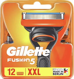 Gillette Fusion5 Scheermesjes voor Mannen - 12 Navulmesjes - XXL Voordeelverpakking