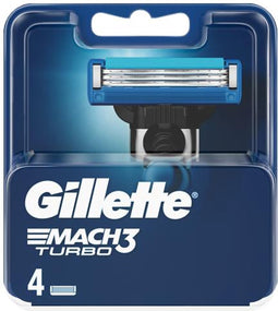 Gillette Mach 3 Turbo Scheermesjes - 4 stuks
