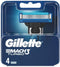 Gillette Mach 3 Turbo Scheermesjes - 4 stuks