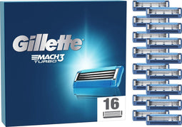 Gillette Mach3 Turbo Scheermesjes Voor Mannen - 16 Navulmesjes