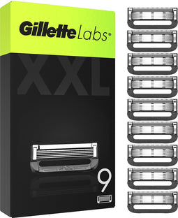 Gillette Navulmesjes Voor GilletteLabs - Exfoliating Bar En Heated Razor - 9 Scheermesjes