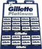 Gillette Platinum 100 Scheerbladen ( 20 Pakjes met 5 Stuks )
