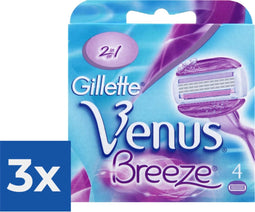 Gillette Venus Breeze - 4 Scheermesjes - Voordeelverpakking 3 stuks