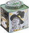 Gillian Martin Designs - Theeblik Versaille - Bewaarblik - Blik - 10,5 x 10,5 x 12,5 cm - Groen/Wit/Zwart/Goud