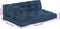 vidaXL - Pallet - Sofa - Kussen - met - Arm- - en - Rugsteun - - - Blauwe - Stof