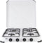 Gimeg Kooktoestel 4-pits wit beveiligd - gasbrander 4 pits - wit