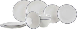 Gimex - Linea Line - Servies - Blauw - 12-Delig