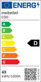 100cm zwarte dimbare lineaire hanglamp met afstandsbediening, in hoogte verstelbaar