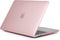 Lunso Geschikt voor MacBook Pro 15 inch (2012-2015) cover hoes - case - Glanzend Lichtroze