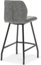 Gino - Barkruk - 43 x 50 x 96 cm - Soft - Steel
