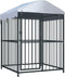 vidaXL - Hondenkennel - voor - buiten - met - dak - 120x120x150 - cm