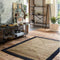Jute kleed met zwarte rand 170 cm x 120 cm