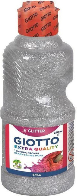 Giotto Bottle 250 ml Glitter paint silver