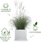 Elho Vivo Next - Plantenbak - 100% Gerecycled Plastic met Waterreservoir - Wit - L 29.5 x H 29.5 cm