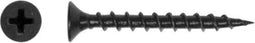 Gipsplaatschroeven, Grove draad, PH2, 3,9 x 35 mm, Staal, Zwart, Gefosfateerd, Snelbouwschroef, 1000 stuks