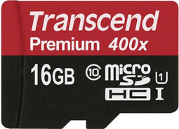 Transcend microSDHC 16GB - Geheugenkaart Class 10/UHS-I - Water- en schokbestendig