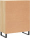 vidaXL - Dressoir - 69,5x34x90 - cm - bewerkt - hout - sonoma - eikenkleurig