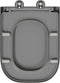 vidaXL - Toiletdeksel - met - Snelle - Montage - en - Soft - Close - in - Duroplast - Grijs