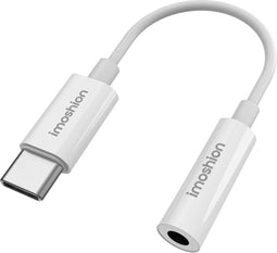 imoshion USB-C naar AUX Kabel - 8.6 centimeter - 3.5mm Audio Kabel - Wit