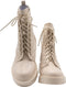 Guess Razieli - Biker boots - Vetersluiting met logo G print - Creme