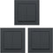 GIRA + Senic Friends of Hue Smart Switch - Draadloze Homekit Lichtschakelaar en Dimmer - 3x Lichtschakelaar Antraciet